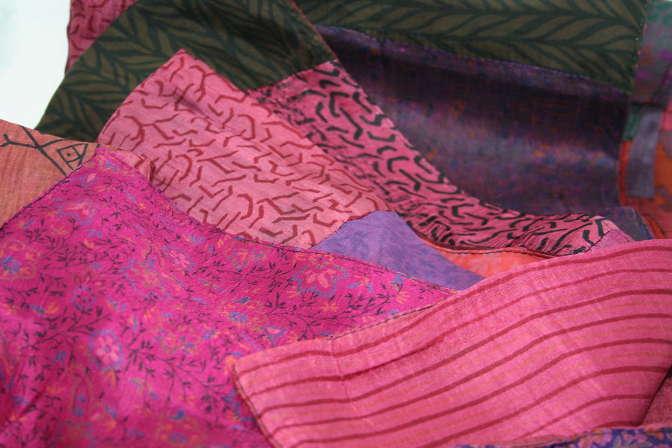 Thumbnail: Patchwork Silk Scarf