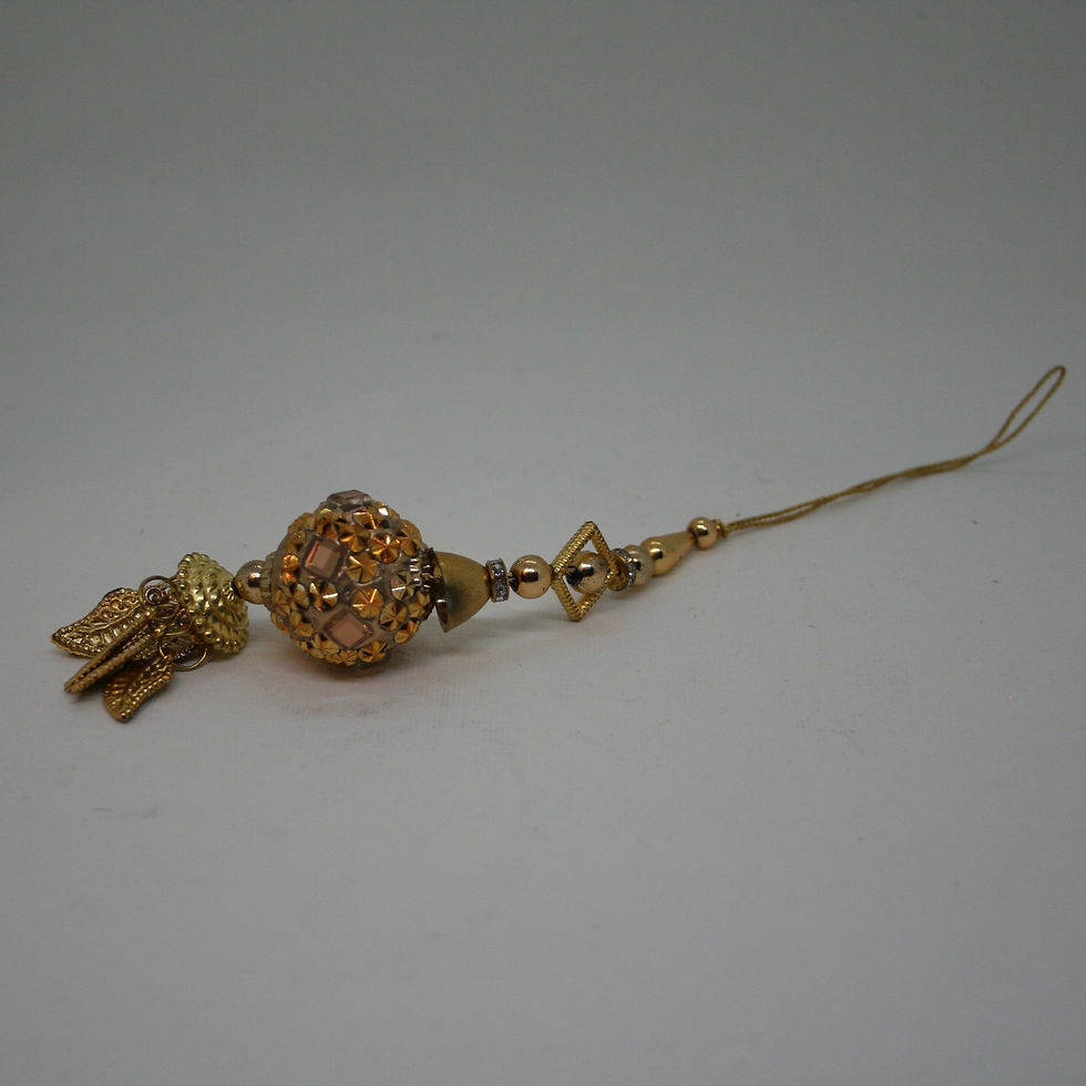 Thumbnail: Sparkly Gold Leaf Christmas Decoration