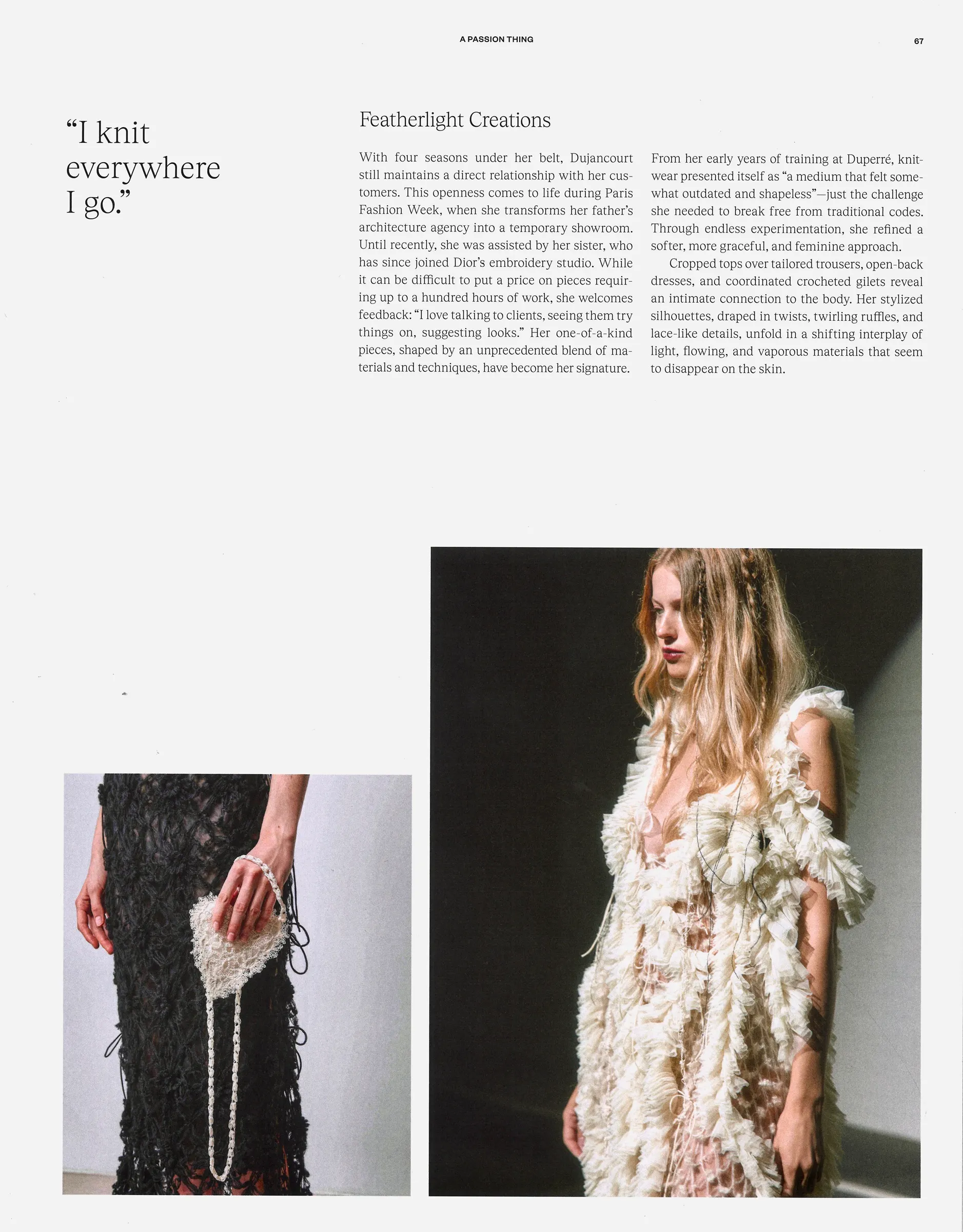 article pauline dujancourt creatrice mode