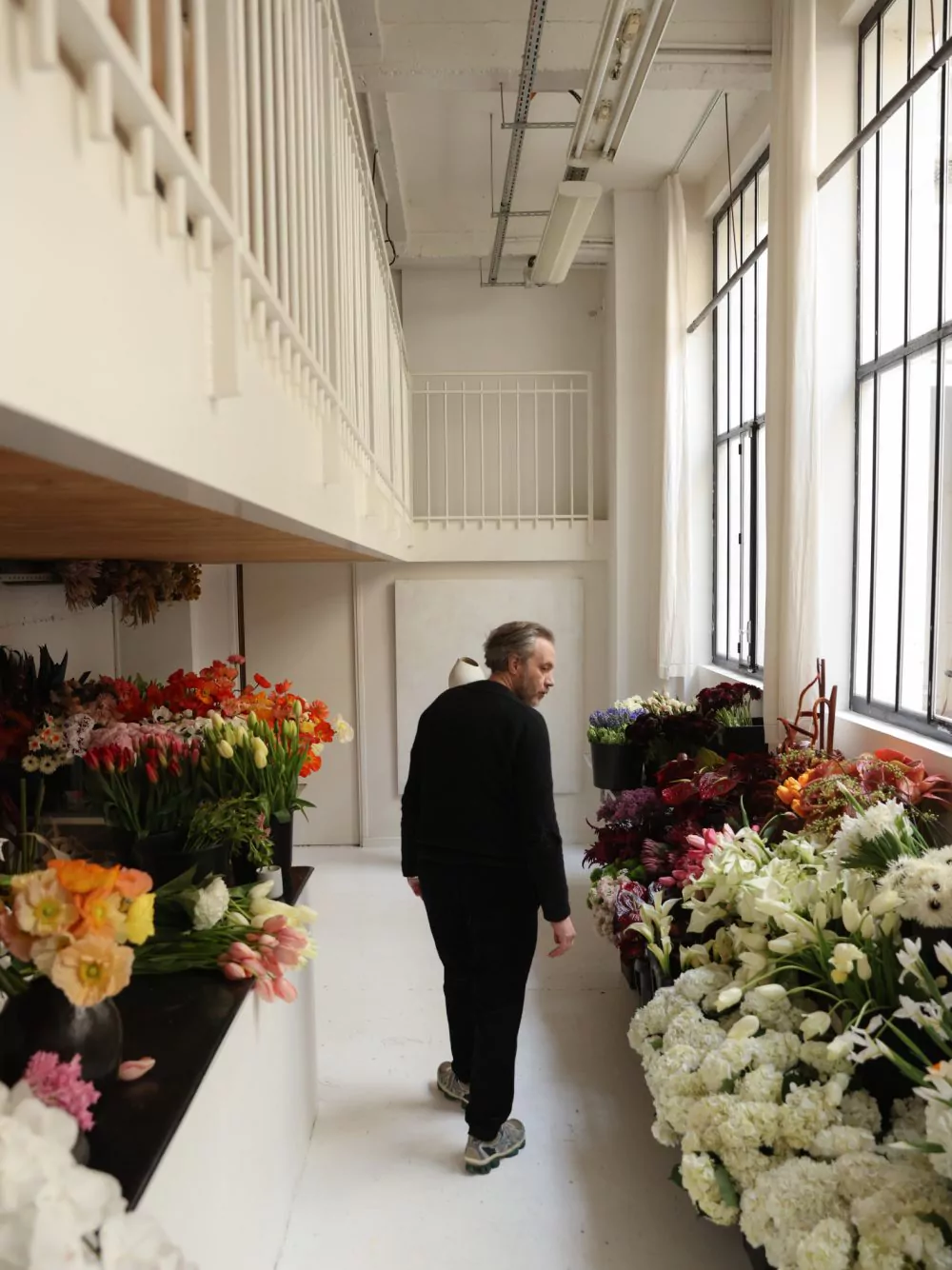 Louis-Géraud Castor dans son atelier à Paris