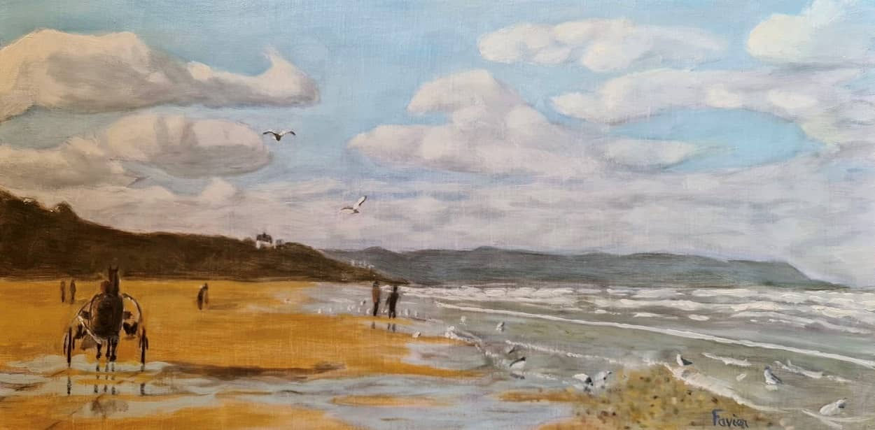 plage deauville hiver