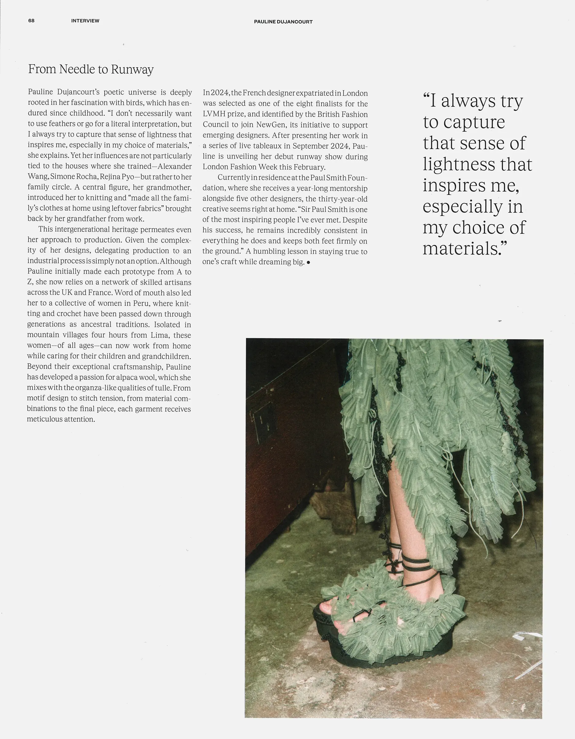 article pauline dujancourt magazine a passion thing