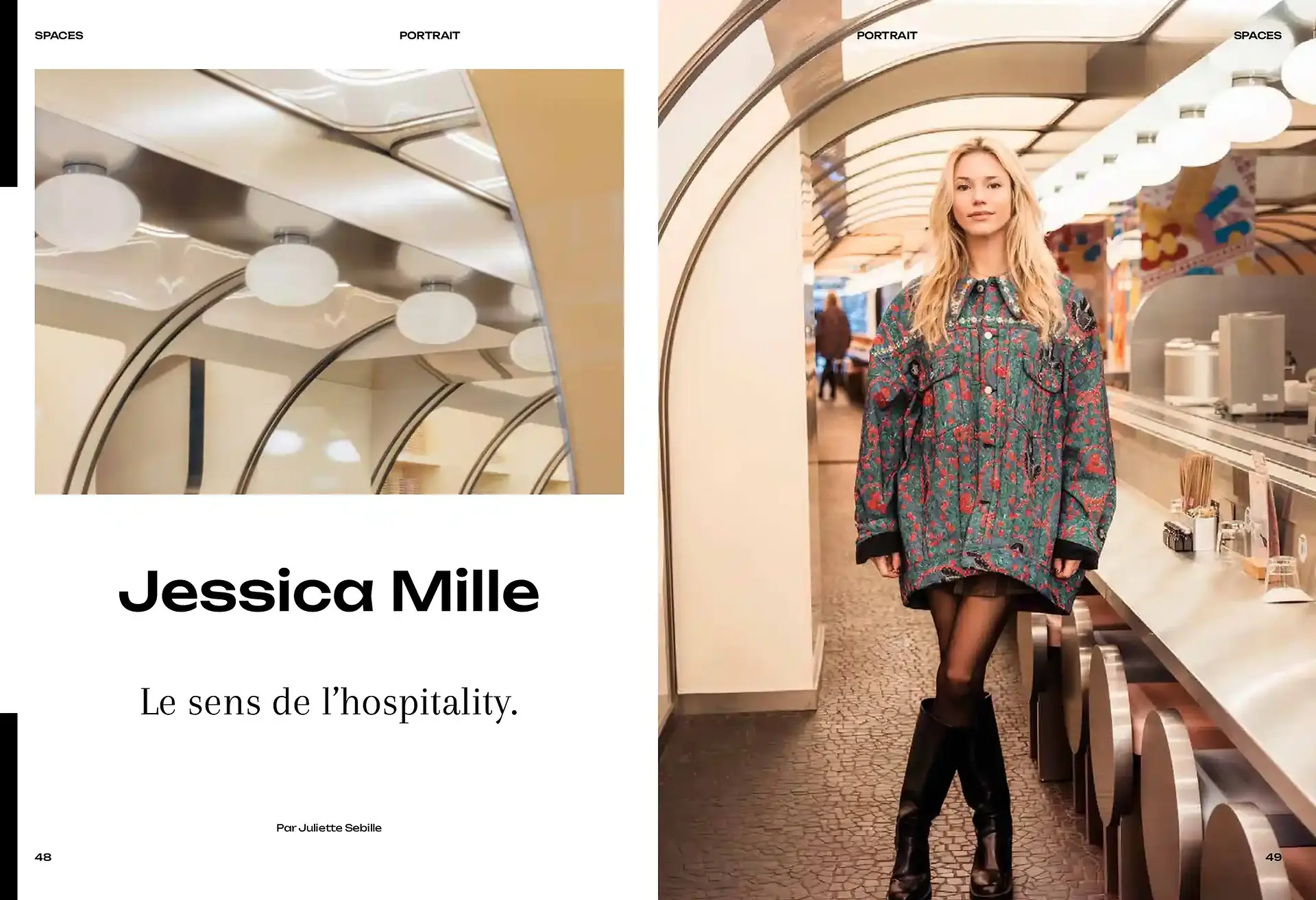 page 1 article Jessica Mille architecte d'intérieur restaurant Matsuri