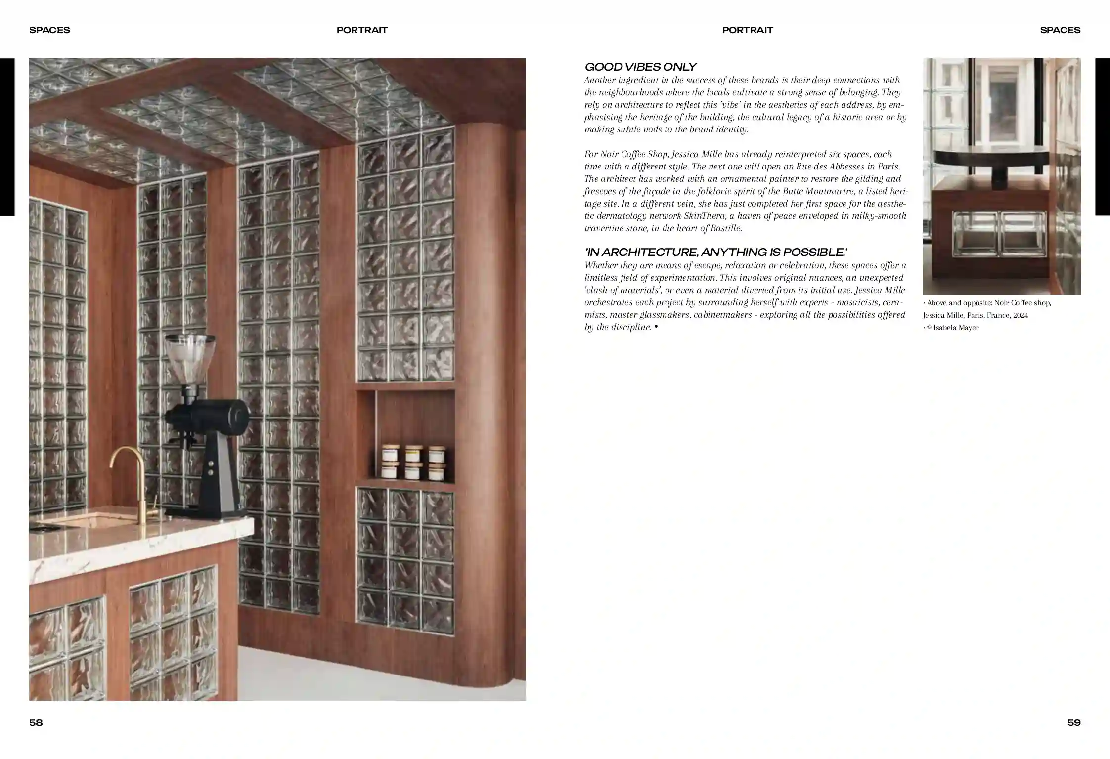 page 4 article Jessica Mille architecte d'intérieur Noir Coffee Shop Sainte Anne