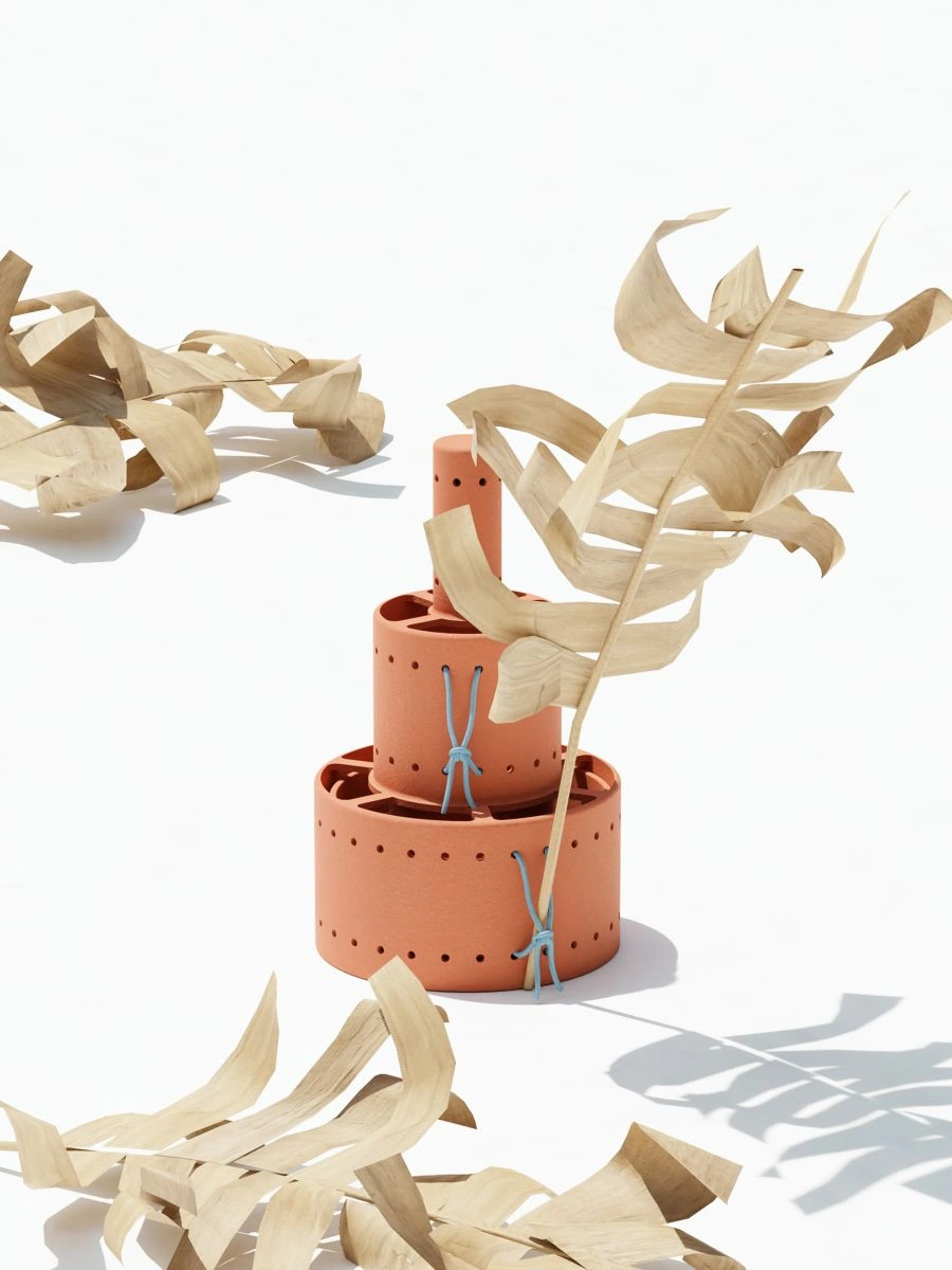 centre de vase en céramique tournée