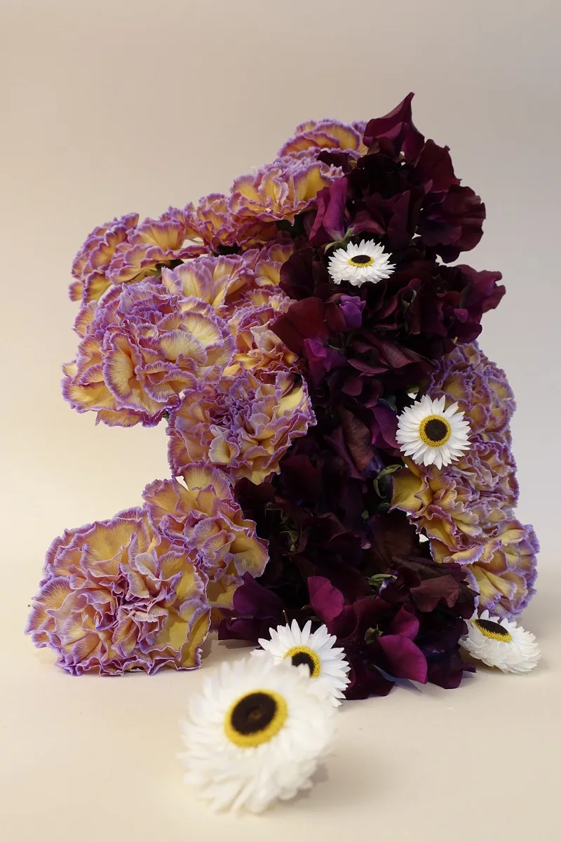 Composition florale  Claire Boreau violet
