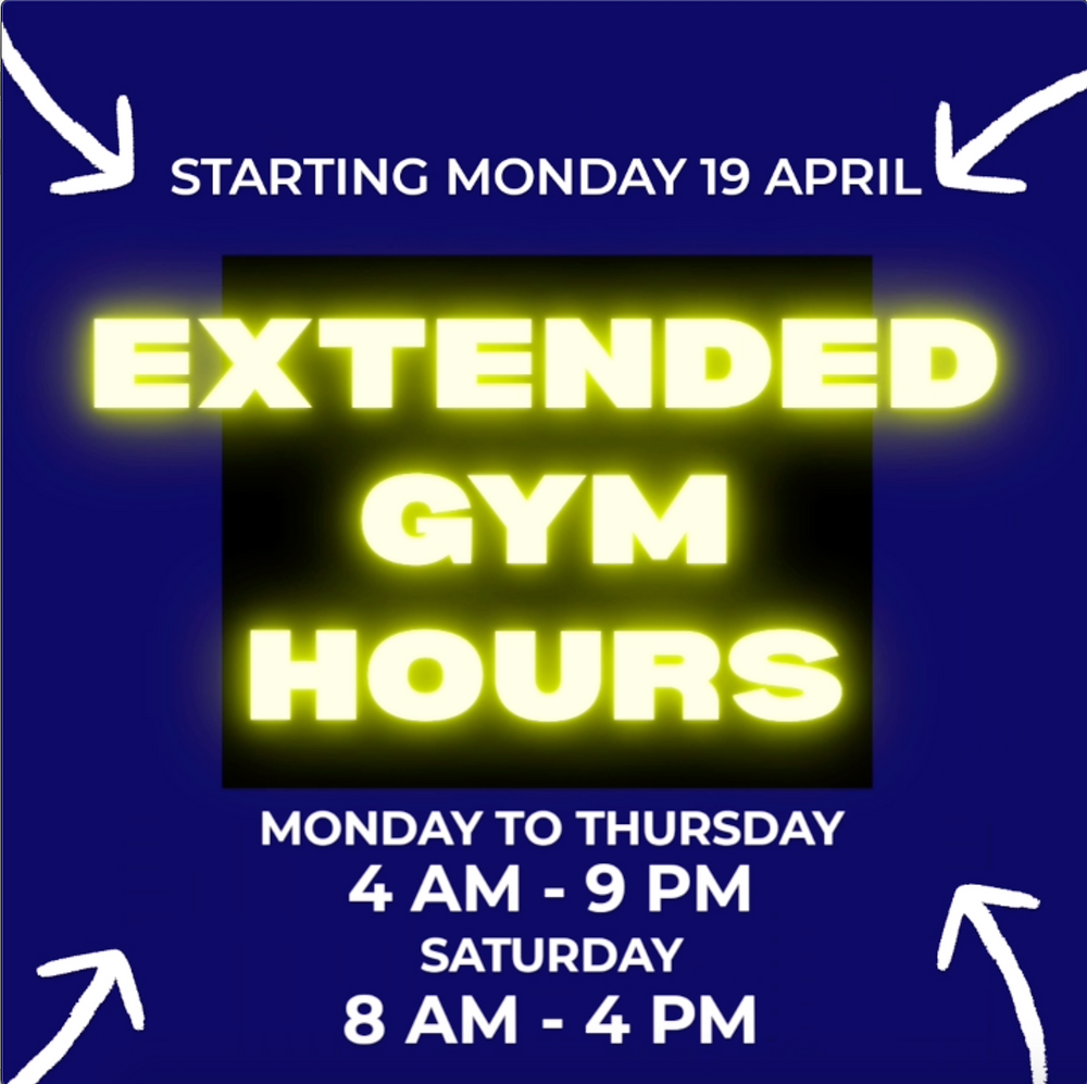 Extended Gym Hours!