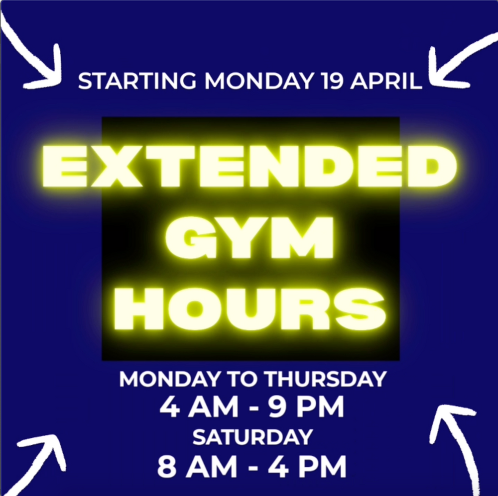 Extended Gym Hours!