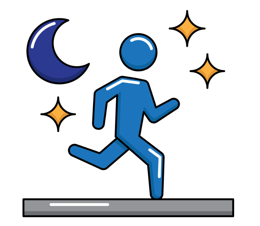 睡眠を削って「夜中に運動」