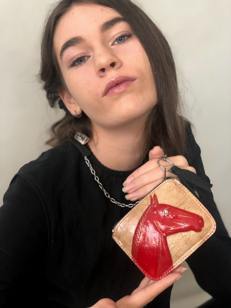 Miniaturbild: Hängeportmonee Rotes Pferd