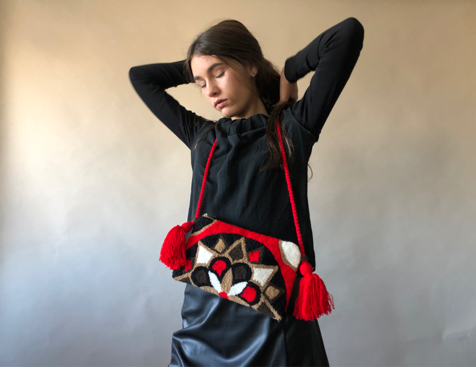 Hängetasche Karibik Rot