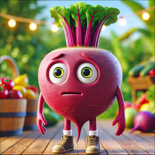 Ruby Rote Bete zeigt Kindern, warum Gemüse stark macht und voller Nährstoffe steckt – Knabbergarten-Heldin