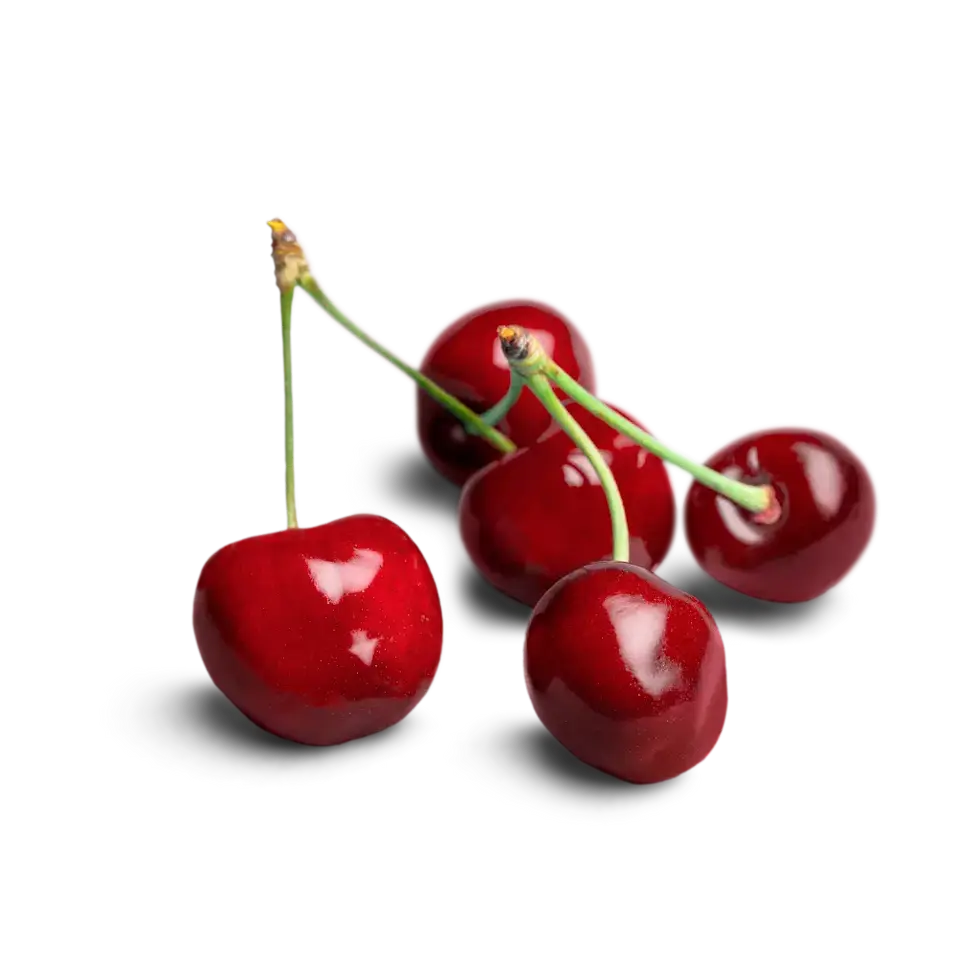 Frische rote Kirschen mit Stiel – süßes Sommerobst für Kinder mit Vitaminen und gesunden Nährstoffen