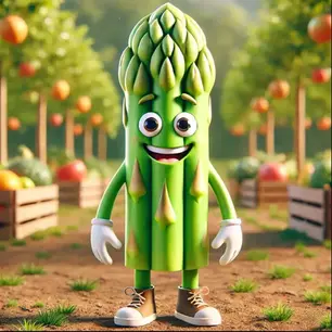 Sandro Spargel, Illustration aus dem Knabbergarten