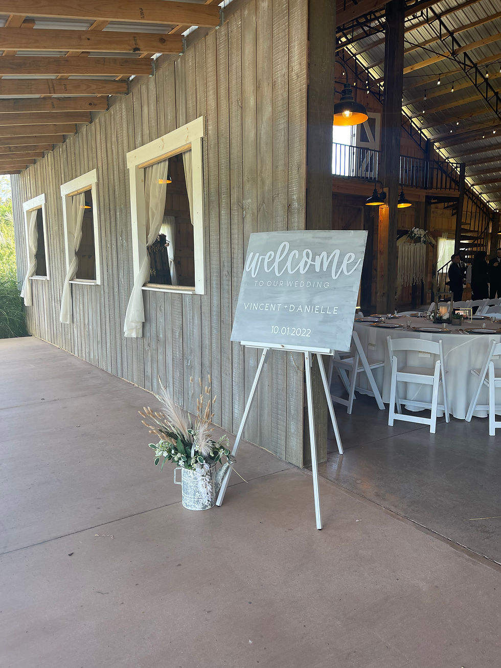 Welcome to Our Wedding entrance sign