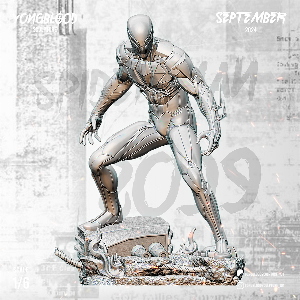 Thumbnail: Spider-Man 2099 White Suit Marvel Figurine Hand Painted