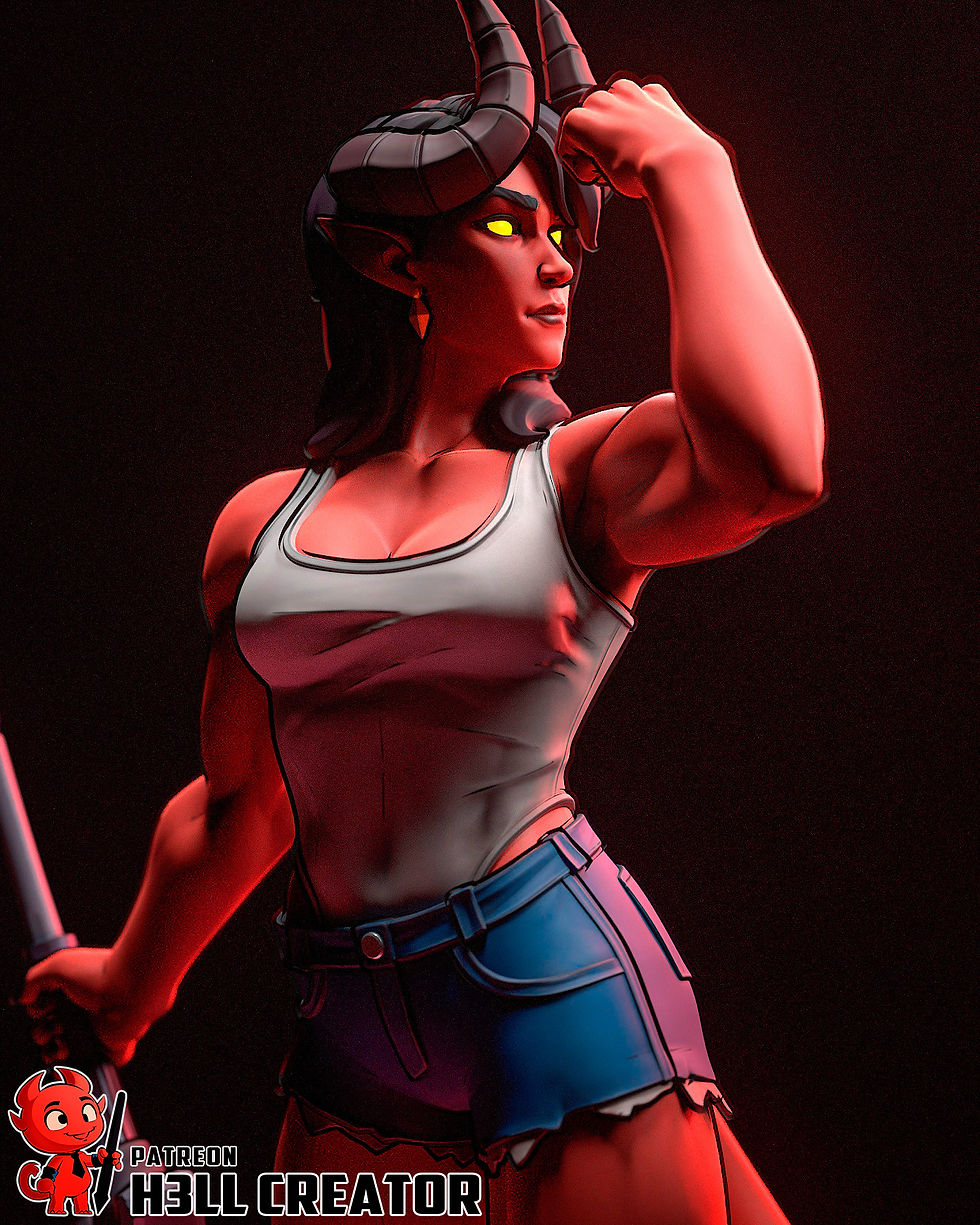 Thumbnail: Malevola Dispatch Figurine Hand Painted