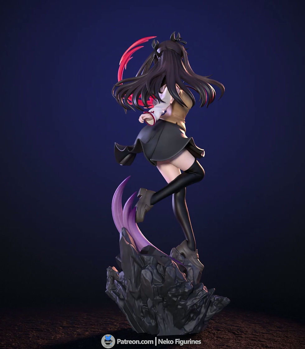 Thumbnail: Rin Tohsaka Fate Stay Night Figurine Hand Painted