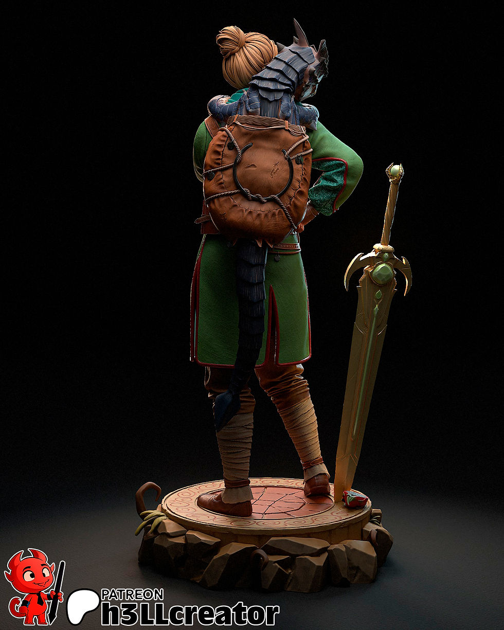 Thumbnail: Zoe Split Fiction Figurine Hand Painted