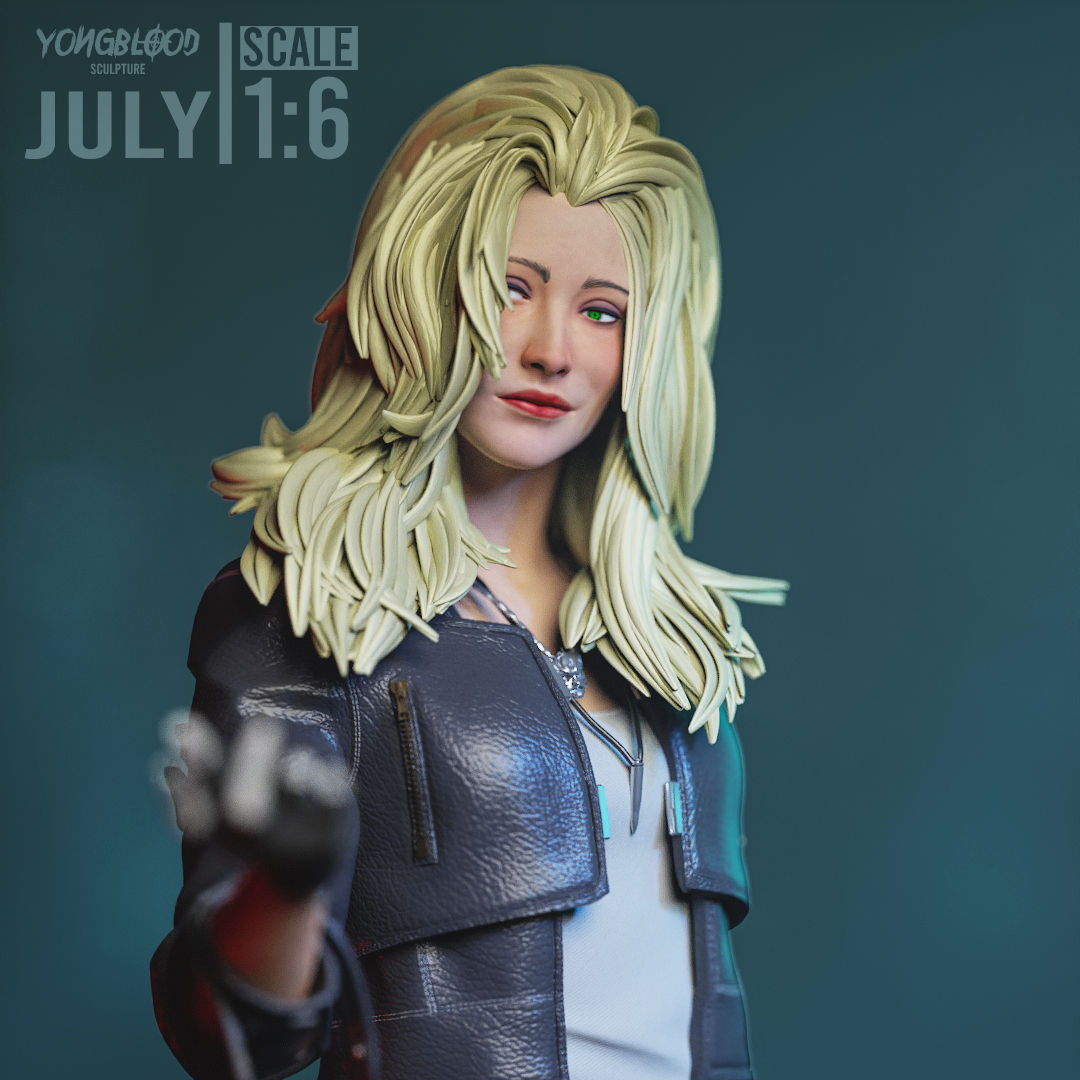 Alt Cunningham Cyberpunk 2077 Figurine Hand Painted
