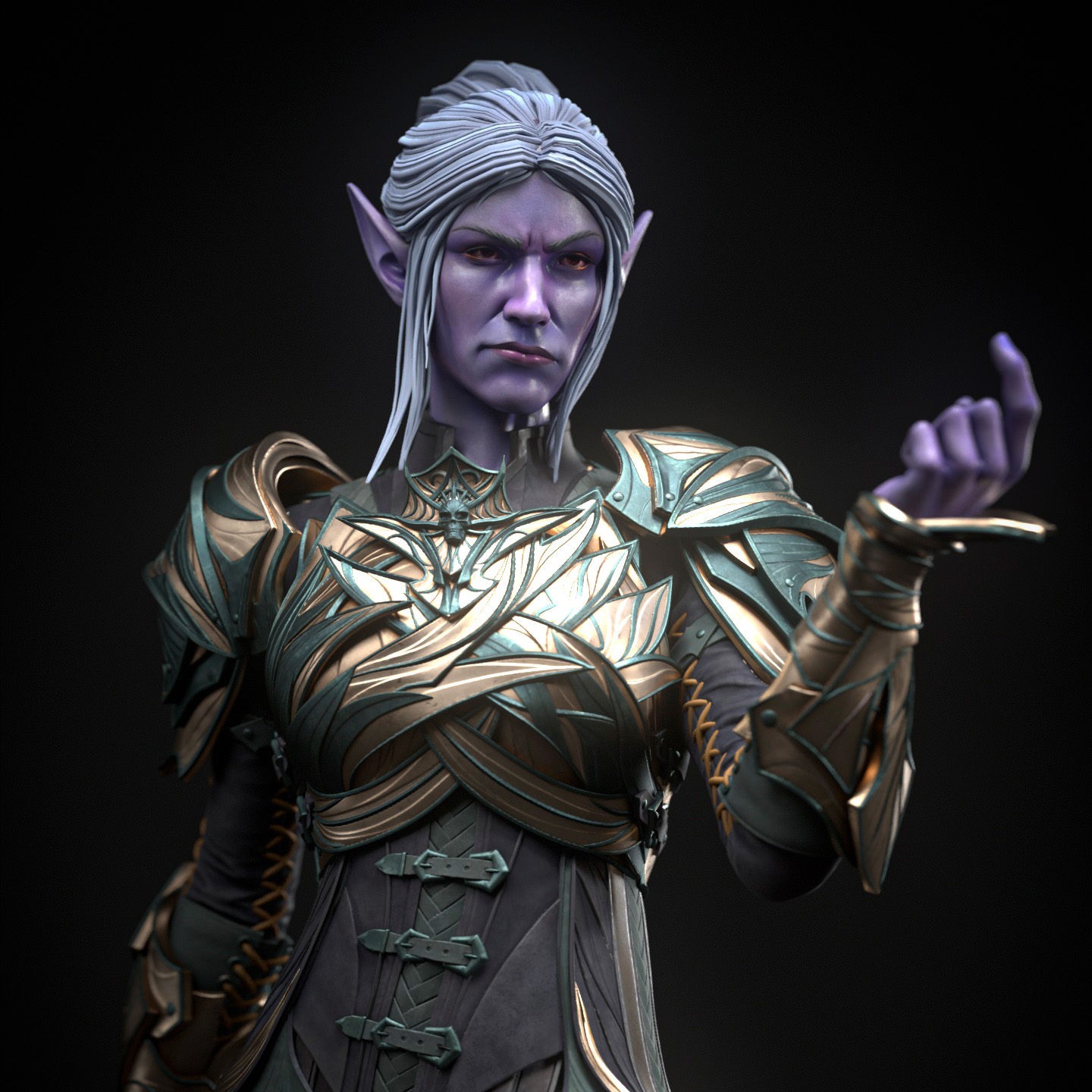 Minthara Baldur's Gate 3 Figurine Hand Painted