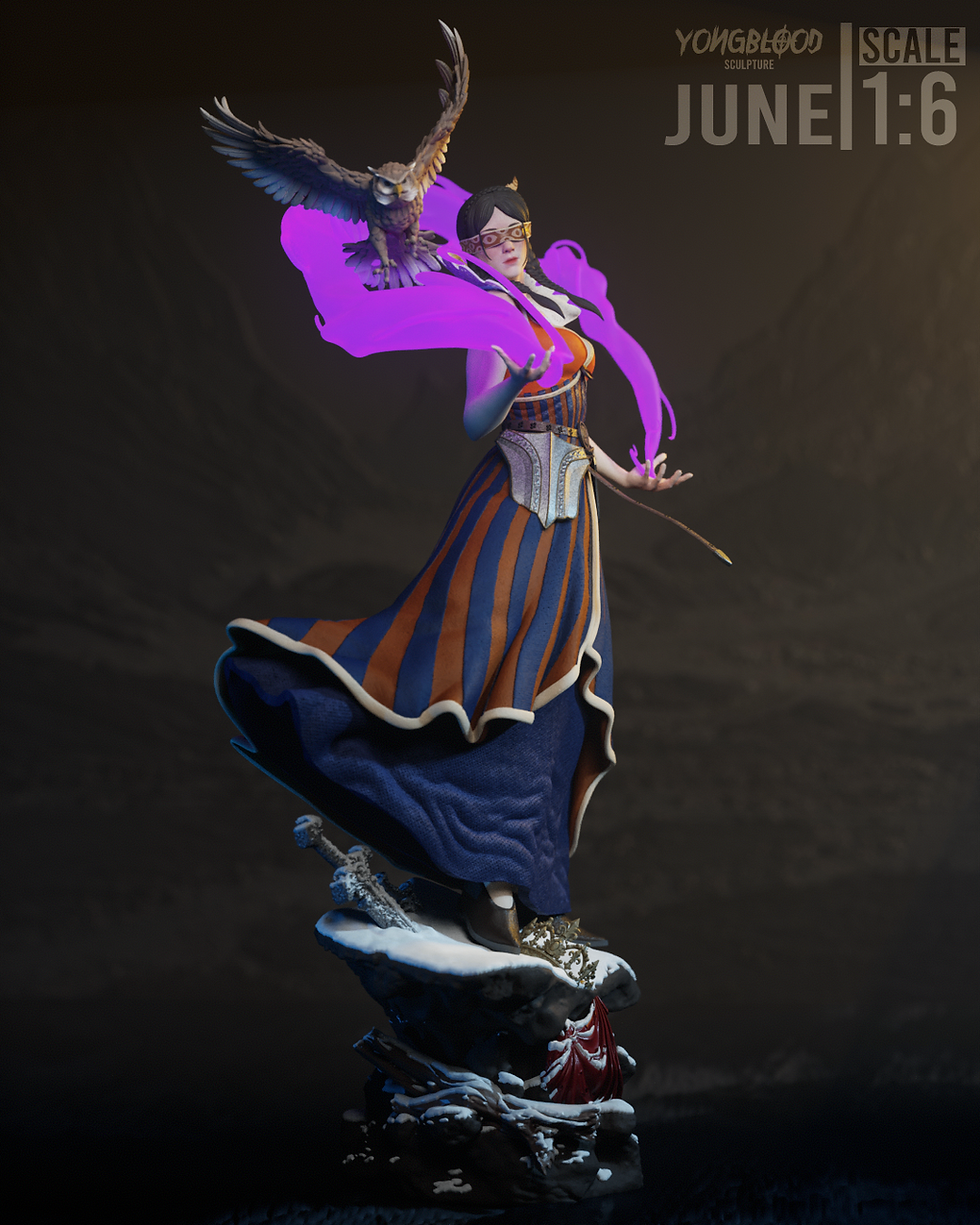 Thumbnail: Philipa Eilhart The Witcher Figurine Hand Painted