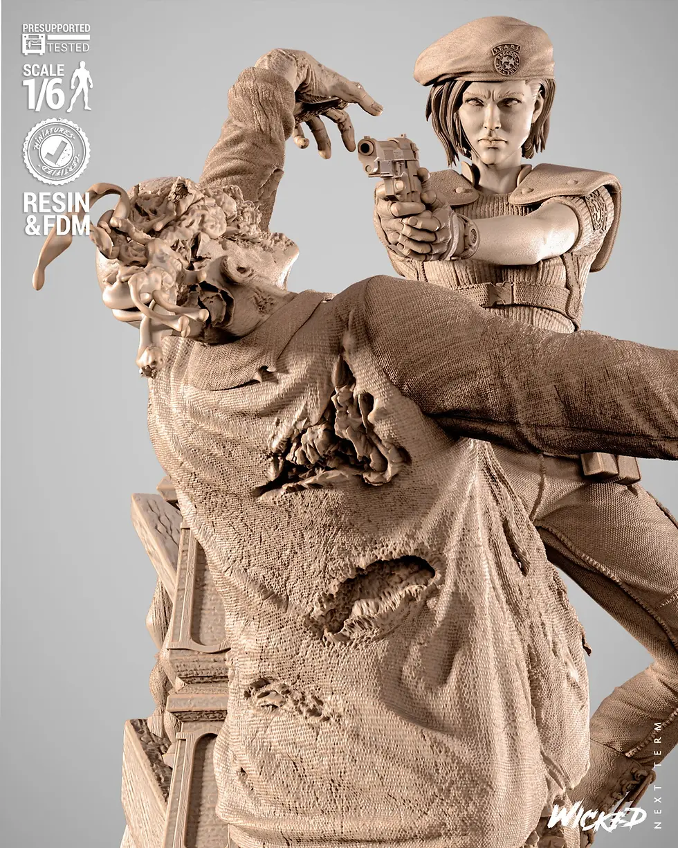 Thumbnail: Resident Evil Diorama Figurine Hand Painted FDM 3D Printed