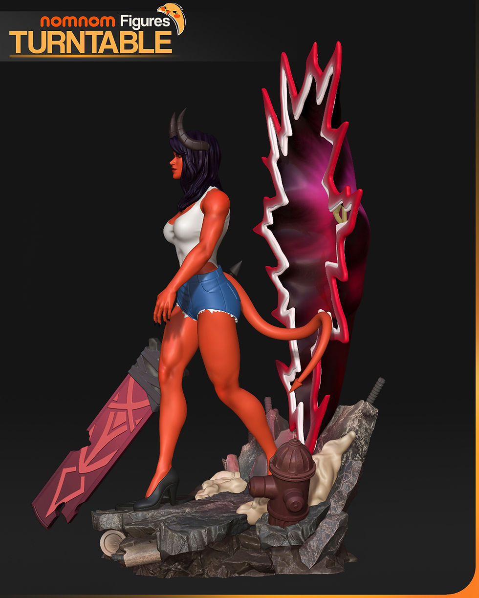 Thumbnail: Malevola Dispatch Figurine Hand Painted FDM 3D Printed