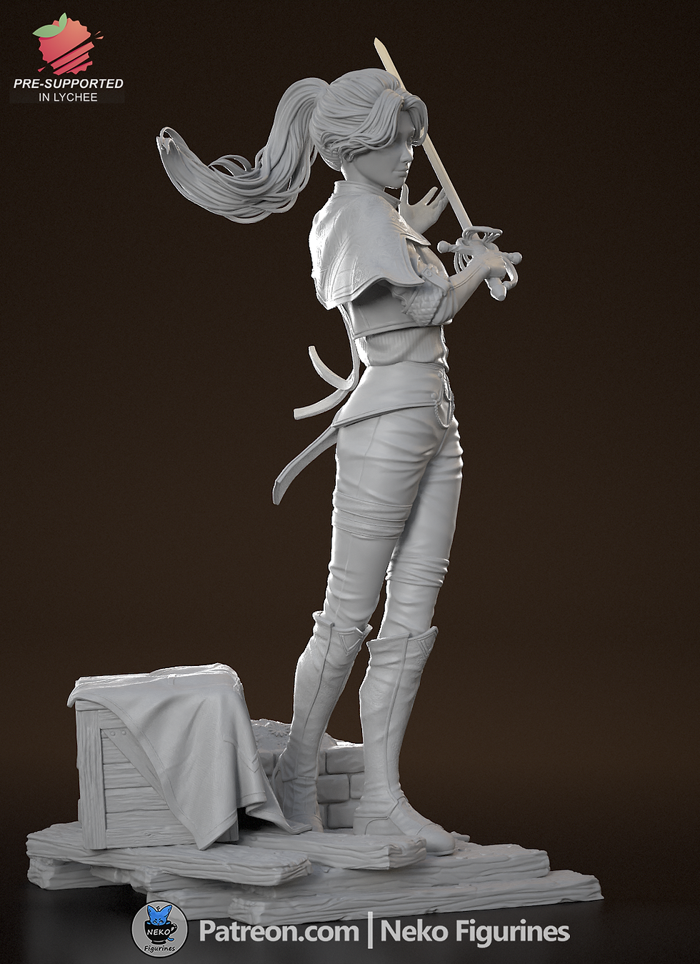Thumbnail: Maelle Clair Obscur Expedition 33 Figurine Hand Painted