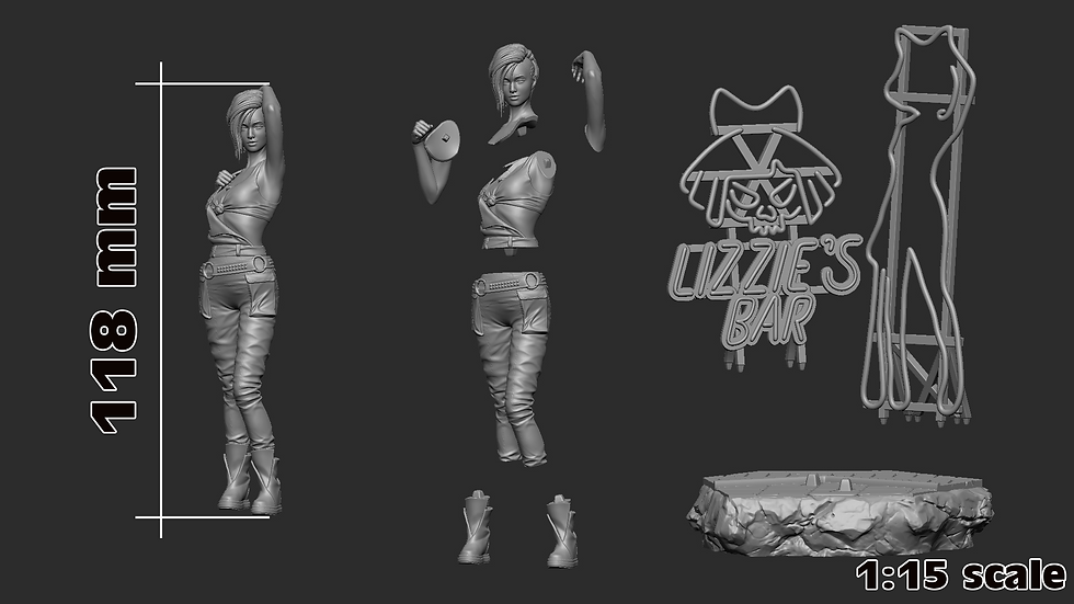 Thumbnail: Judy Alvarez Cyberpunk 2077 Figurine Hand Painted