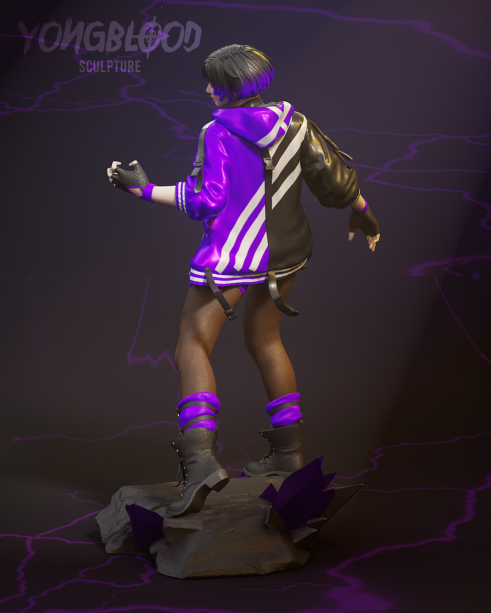 Thumbnail: Reina Mishima Tekken Figurine Hand Painted