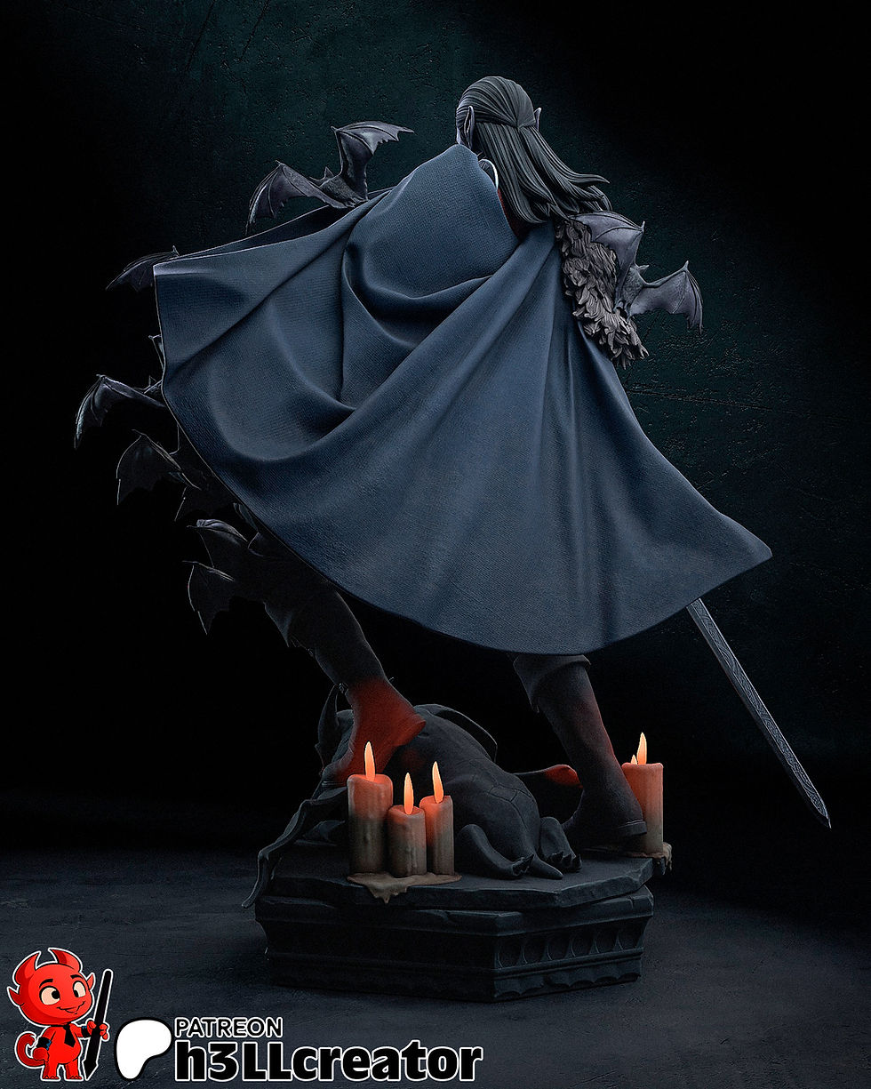 Thumbnail: Strahd Von Zarovich Dungeons and Dragons Figurine Hand Painted