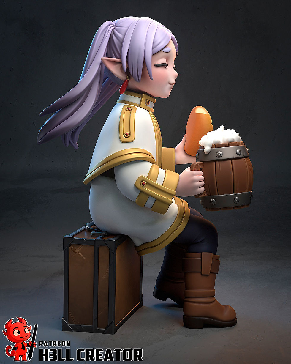 Thumbnail: Frieren Beyond Journey's End Figurine Hand Painted FDM 3D Printed