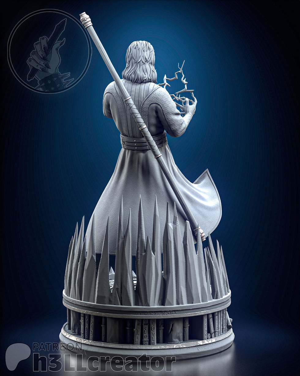 Thumbnail: Gale Baldur's Gate 3 Figurine Hand Painted FDM 3D Printed