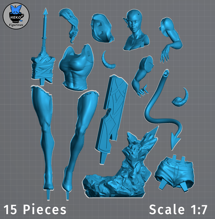 Thumbnail: Malevola Dispatch Figurine Hand Painted