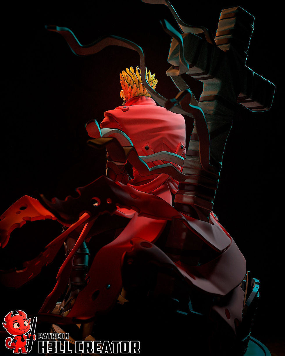 Thumbnail: Vash Trigun Figurine Hand Painted