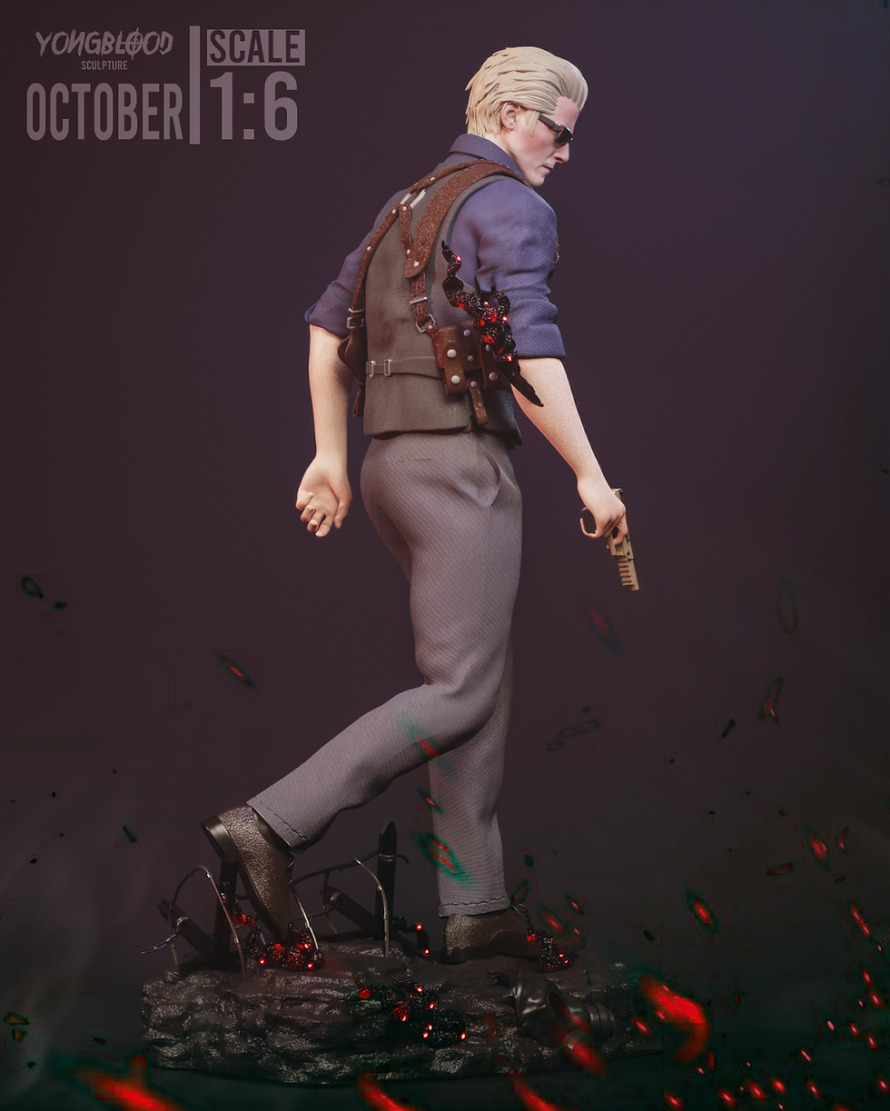 Thumbnail: Albert Wesker Resident Evil Figurine Hand Painted FDM 3D Printed