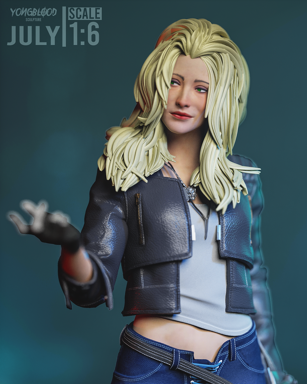 Thumbnail: Alt Cunningham Cyberpunk 2077 Figurine Hand Painted