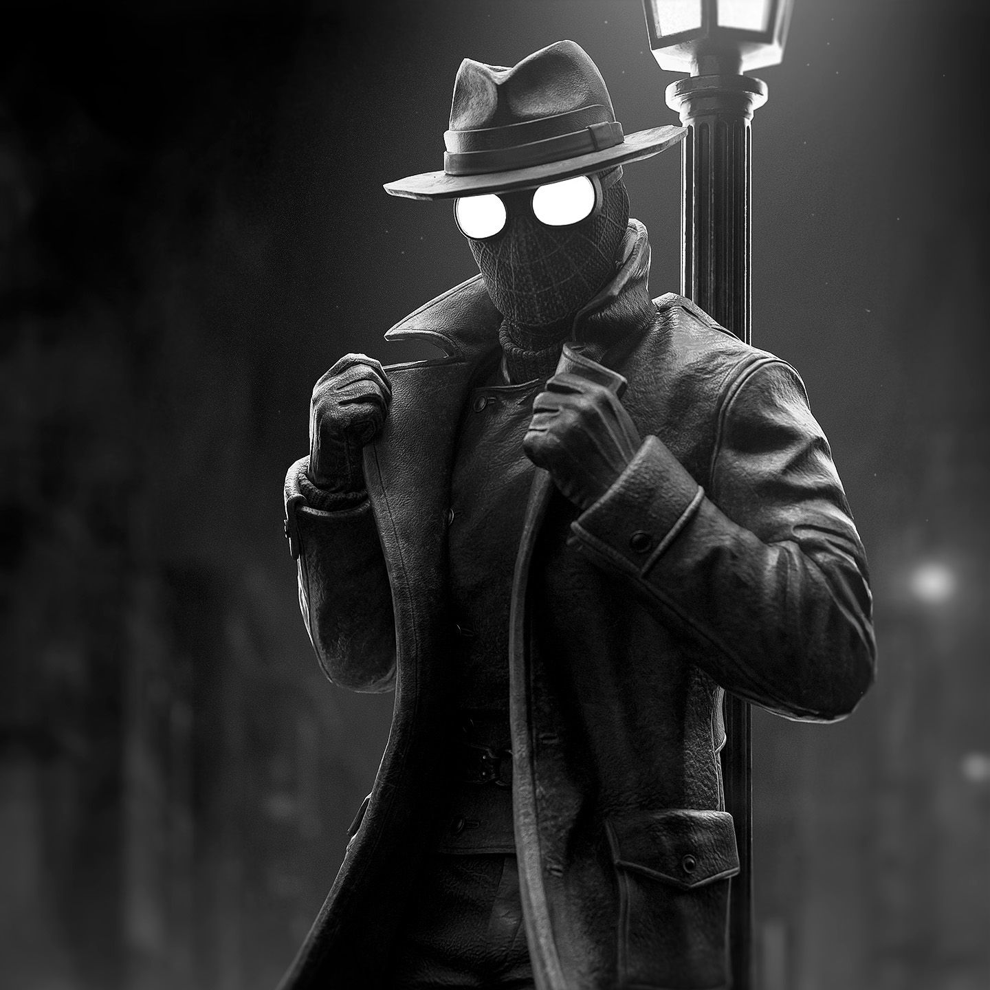 Spider-Man Noir Marvel Figurine Hand Painted