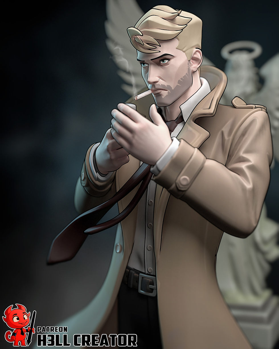 Thumbnail: John Constantine DC Comics Figurine Hand Painted