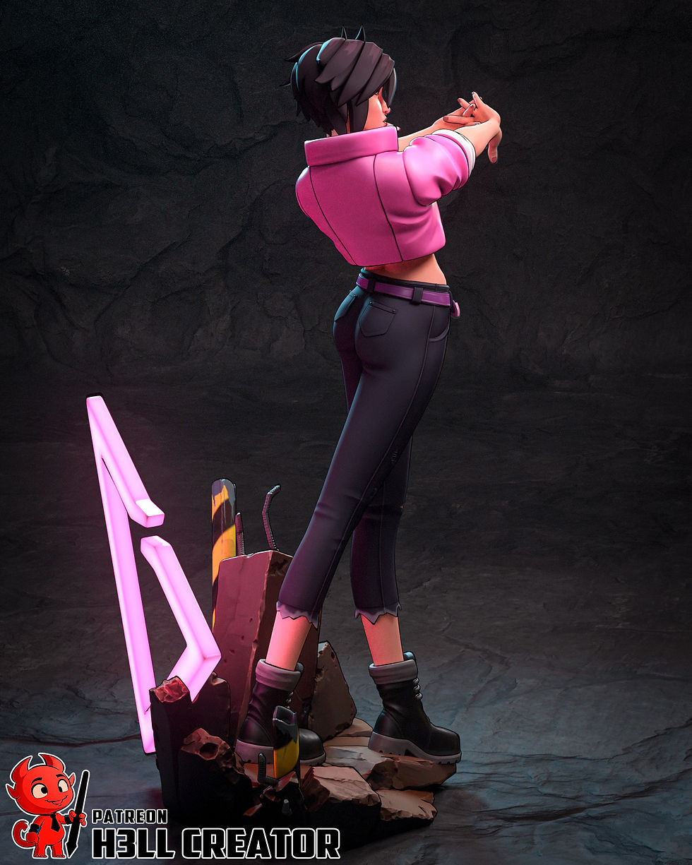 Thumbnail: Invisigal Dispatch Figurine Hand Painted
