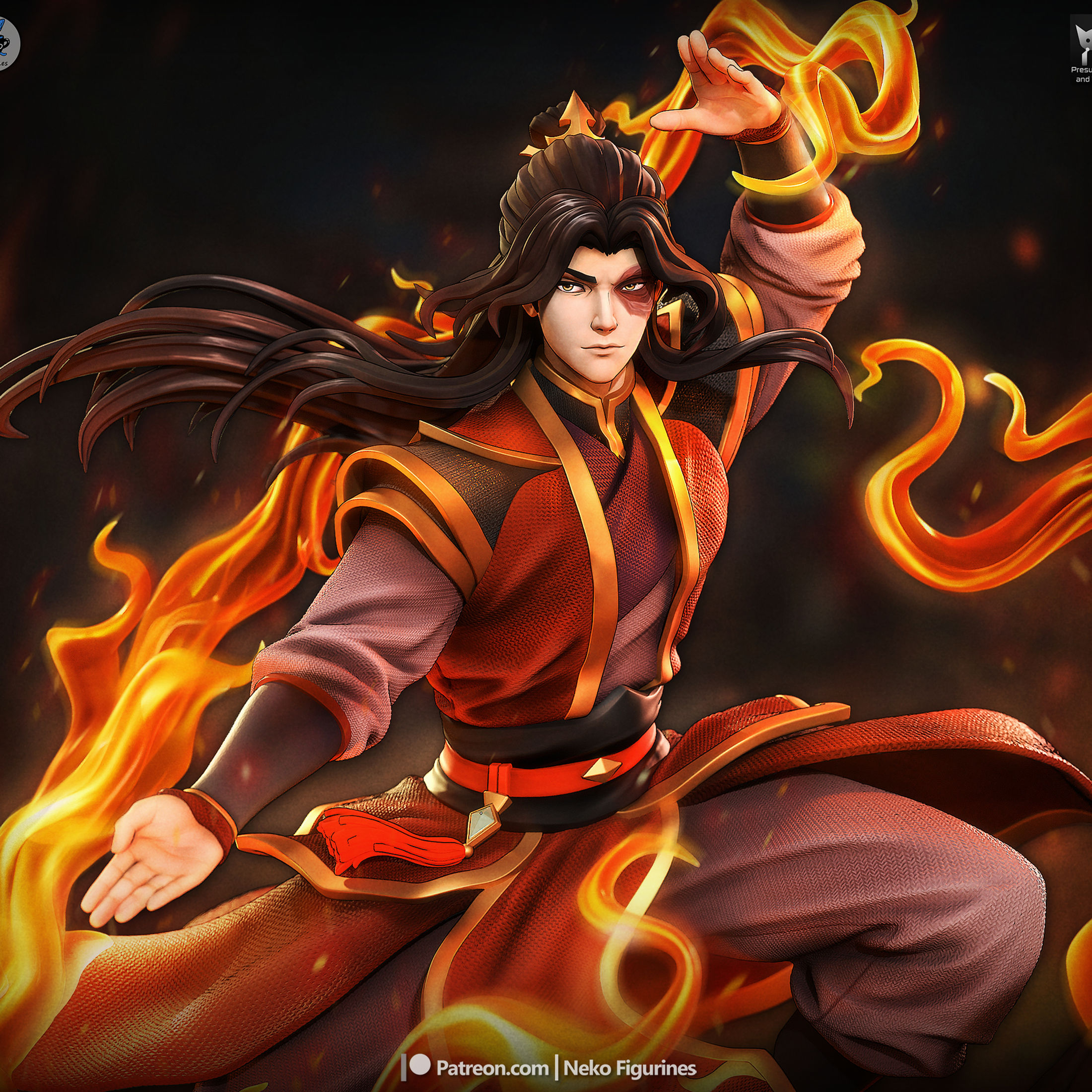 Zuko Avatar: The Last Airbender Figurine Hand Painted