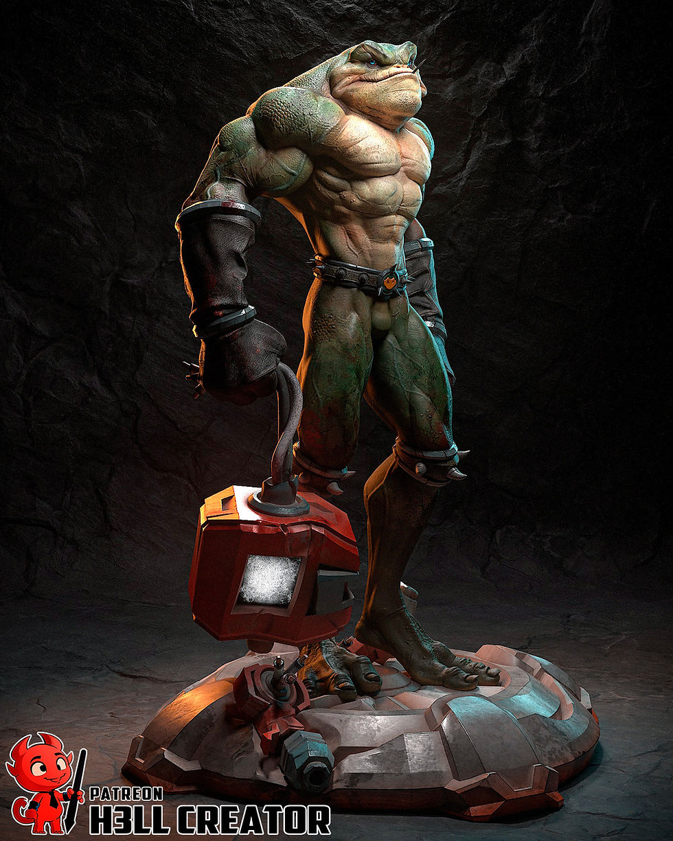 Thumbnail: Zitz Battletoads Figurine Hand Painted