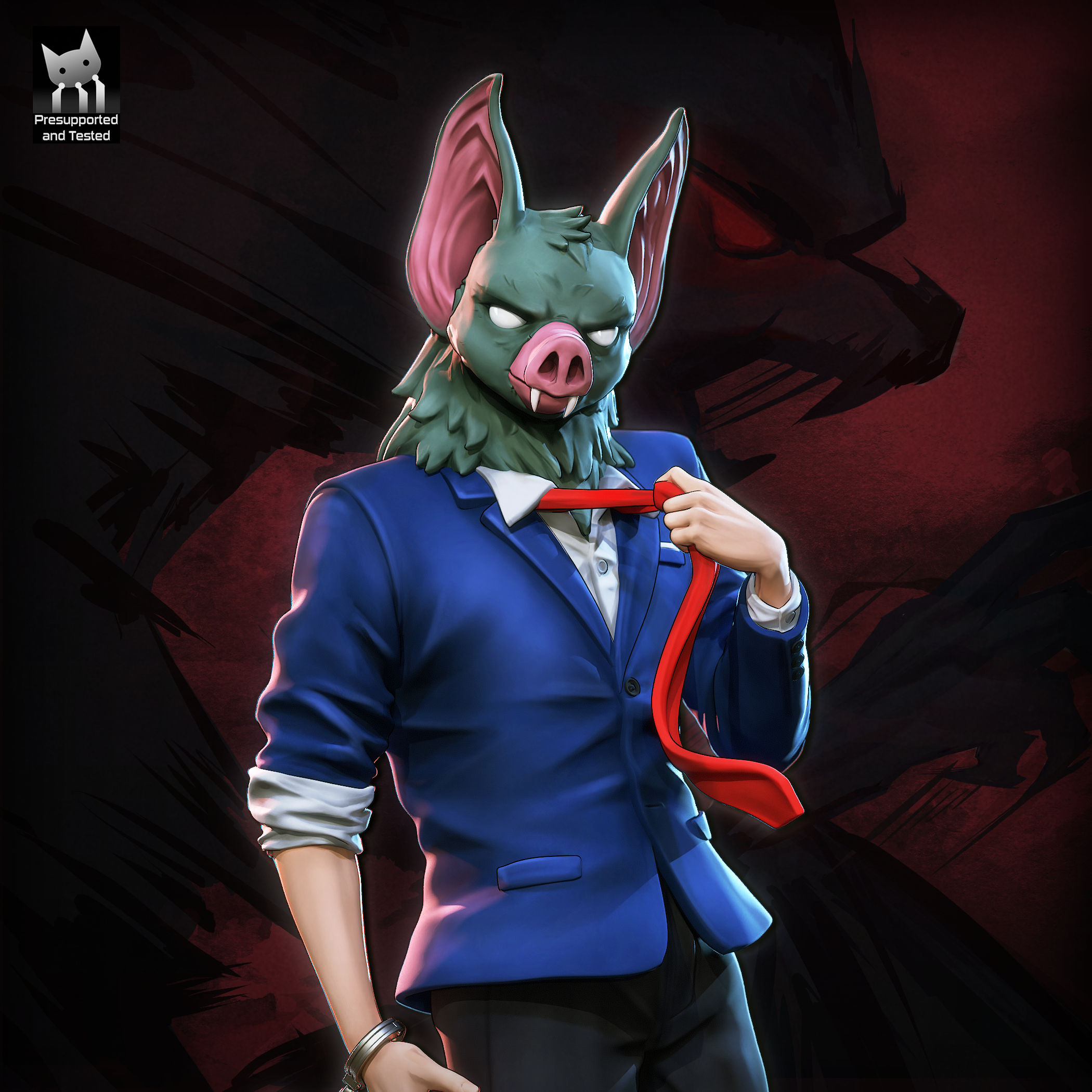 Sonar Dispatch Figurine Hand Painted