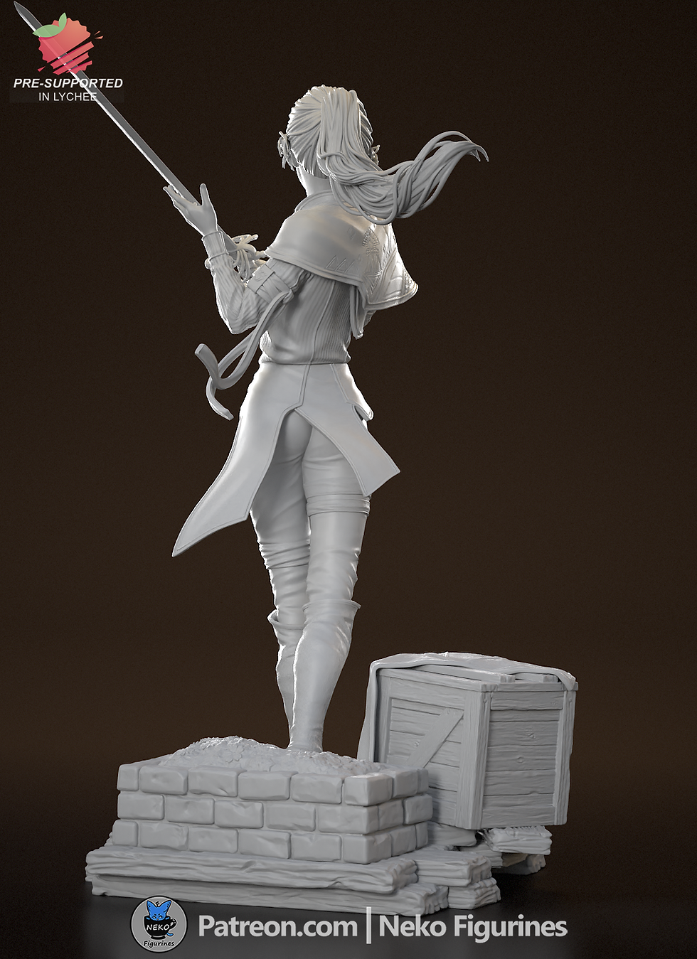 Thumbnail: Maelle Clair Obscur Expedition 33 Figurine Hand Painted