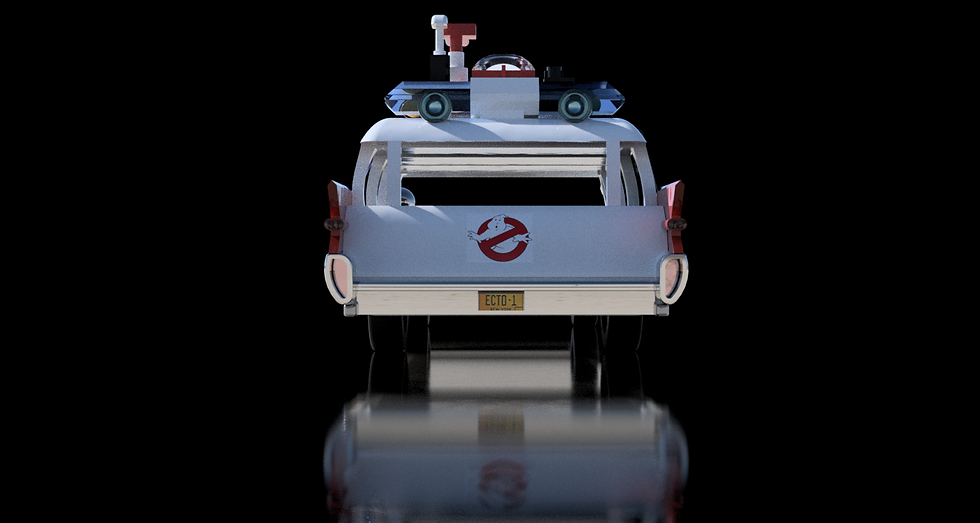 Thumbnail: Ecto-1 Hearse Car Miniature Ghostbusters Replica for Cosplay