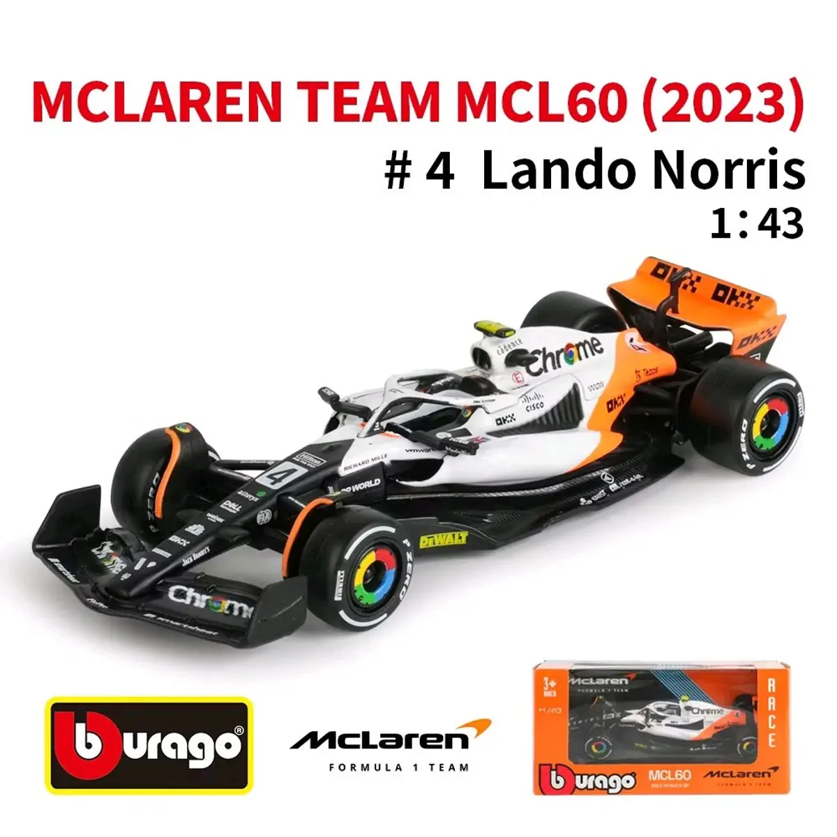 2023 McLaren Monaco MCL60 - 1:43 Scale
