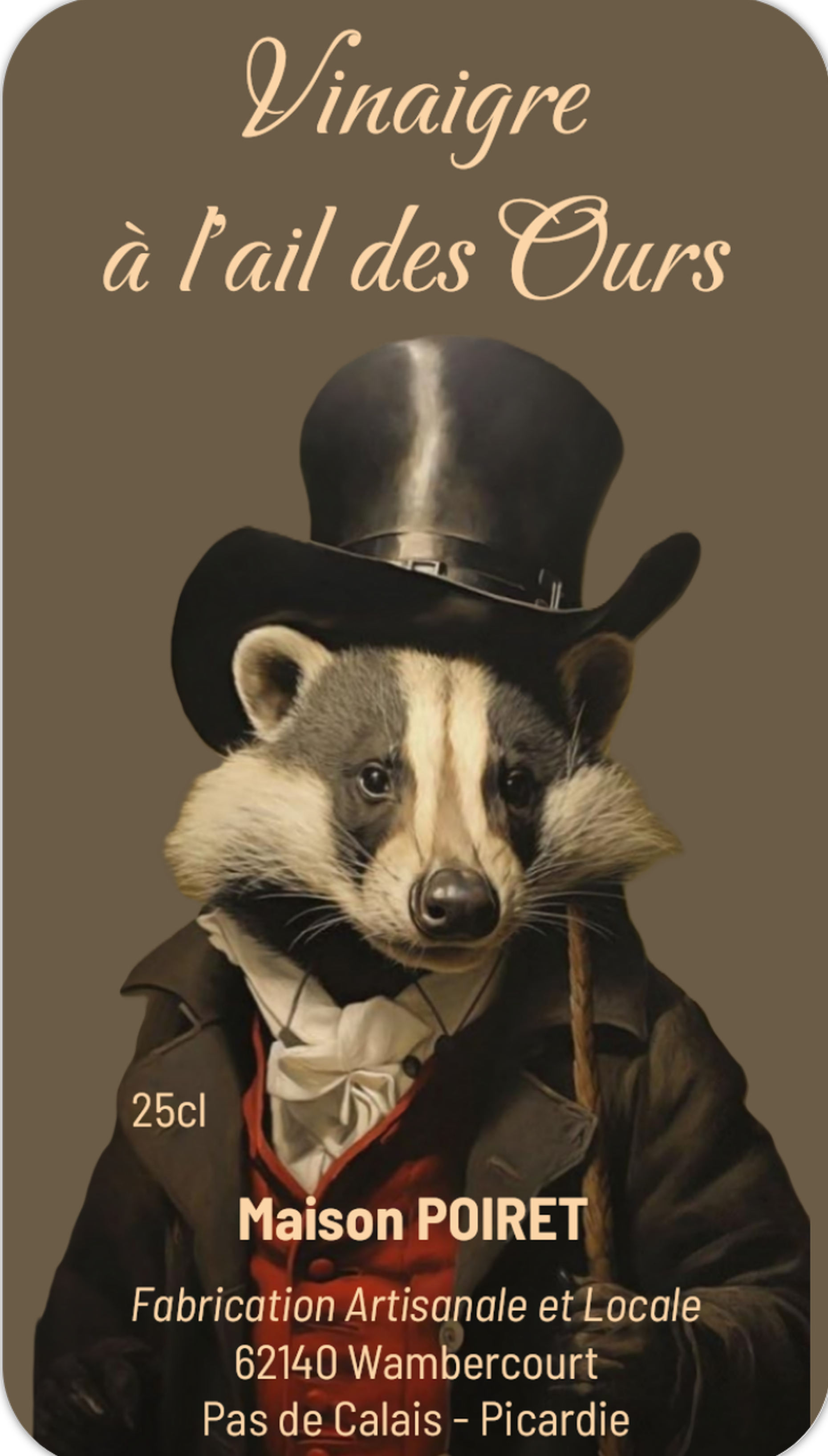 Vinaigre de vin au fût de chêne AIL DES OURS
