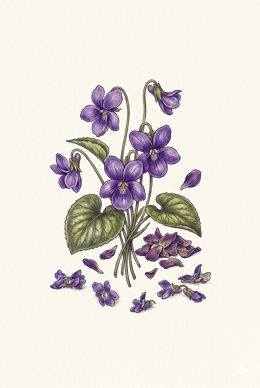 La violette sauvage : une fleur rare entre nature, gastronomie et savoir-faire artisanal