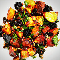 Sweet Potato Salad with Blackberries